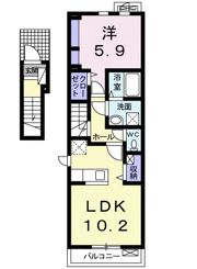 カーサ クオーレⅡの間取り画像