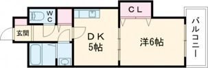 クレアージュ島瀬の間取り画像