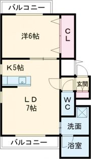 フローラ栄町の間取り画像