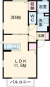 ルミエールBの間取り画像