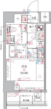クレヴィスタ横浜関内の間取り画像