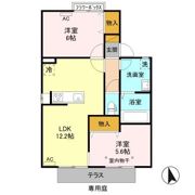 セジュール･オータム A/Bの間取り画像