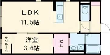 セレッソハイムⅡの間取り画像