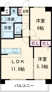 カサグランデ本町の間取り画像