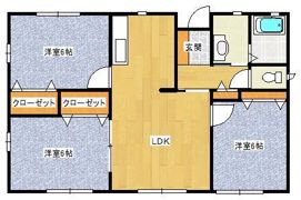 ビューハイツBの間取り画像