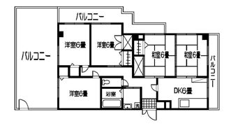 リバーロードマンションの間取り画像