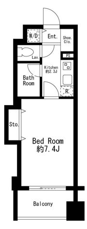 プライムアーバン日本橋茅場町の間取り画像
