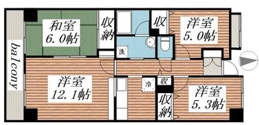 ヴィラ・グラニッツの間取り画像
