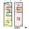 アバンティ江俣 Ⅱの間取り画像
