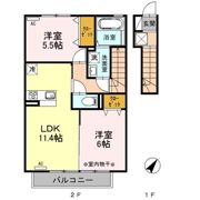 エルドラード Aの間取り画像