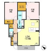 コフレ・ドール Cの間取り画像