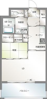 エンクレストベイ天神東の間取り画像