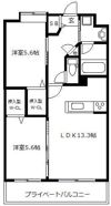 mon coeur香椎駅前の間取り画像