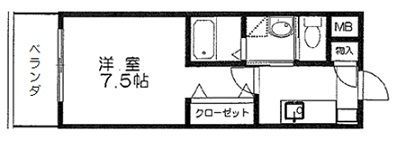 ベルパークⅡの間取り画像