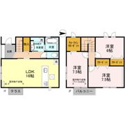 リリーK B棟の間取り画像