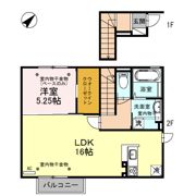 ラパン 花棟の間取り画像