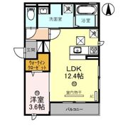 D-ROOM北田辺丁の間取り画像