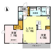 チェリー ブランカの間取り画像