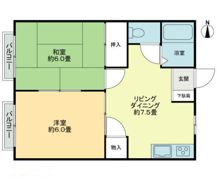 フォブール円座の間取り画像