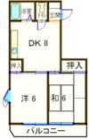 ハニーヴィラ3の間取り画像
