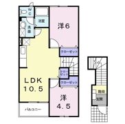 メゾン・アムール Bの間取り画像