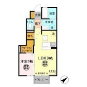 プリムール Bの間取り画像