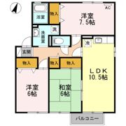 セジュール岡本 E棟の間取り画像