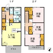タウンハウスグラン東深津 A棟の間取り画像