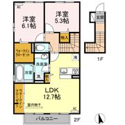 アルファ B棟の間取り画像