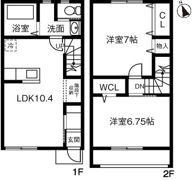 グラシア阿見 Aの間取り画像
