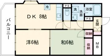 シャインハウスD棟の間取り画像