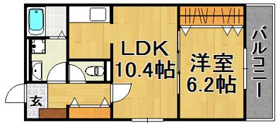 アシスト博多南の間取り画像