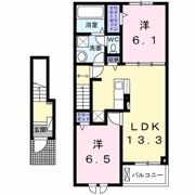 ボヌール ソレイユ Dの間取り画像