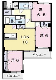 アーバンヒルズ一ツ木の間取り画像