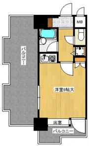 朝日プラザ博多Ⅳの間取り画像