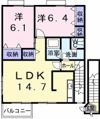 リンム緑 Bの間取り画像