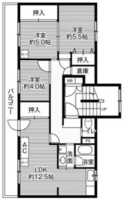 ビレッジハウス春光4号棟の間取り画像