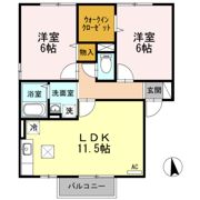 コーポラスITOⅢ Bの間取り画像
