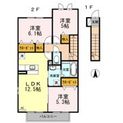 フロール朝日の間取り画像