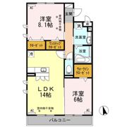 クレールハルトの間取り画像
