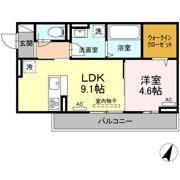D-roomCⅦの間取り画像