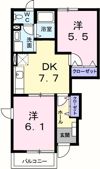 エーデルハイムⅡの間取り画像