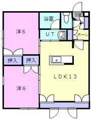 ピース2の間取り画像