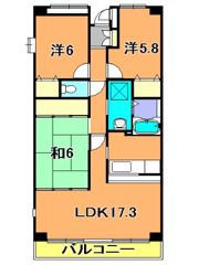 グランデージ八千代中央の間取り画像