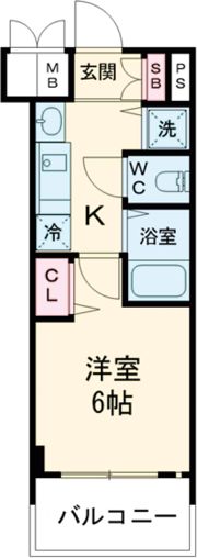 プレサンス神戸裁判所前デリシアの間取り画像