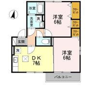 エスポワール A/Bの間取り画像