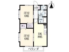 ロッジ久保田A棟の間取り画像