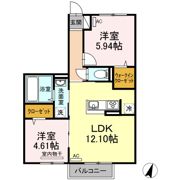 リンド長瀬の間取り画像