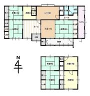 揖斐郡池田町 戸建賃貸の間取り画像