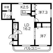 ザ・レインボーコートN27の間取り画像